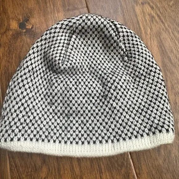 KJUS beanie winter hat wool blend cream black orange - Picture 6 of 6